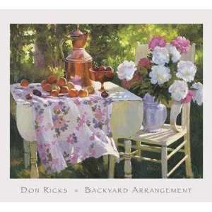  Backyard Arrangement Poster Print