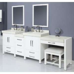  DecoLav Cameron 91.75 White Cameron 91.75 Double Vanity 