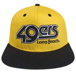  Cal State Long Beach Block Retro Snapback Cap Hat 2 Tone 