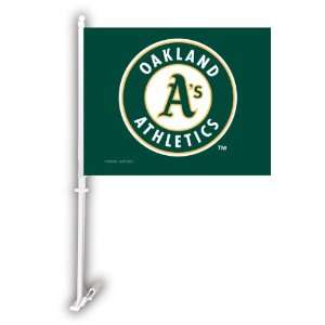  68911   Oakland Athletics Car Flag W/Wall Brackett Sports 