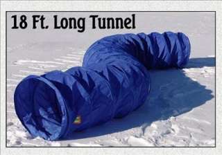   Premium 18 foot feet Dog Agility Training Tunnel Tool Chute  