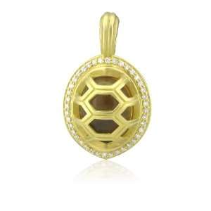   and Slane Yellow gold & 18k Diamond Citrine Tortoise Pendant Jewelry