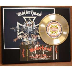 Motorhead 24kt Gold Record Concert Ticket Series LTD Edition Display 