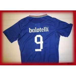  ITALY ITALIA BALOTELLI 9 HOME FOOTBALL SOCCER KIDS JERSEY 