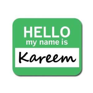  Kareem Hello My Name Is Mousepad Mouse Pad