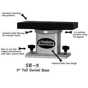   base with riser for downriggers mounted to tracks for trolling fishing