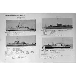   1953 54 Battle Ships Sind Jhelum Shamsher Baluchistan