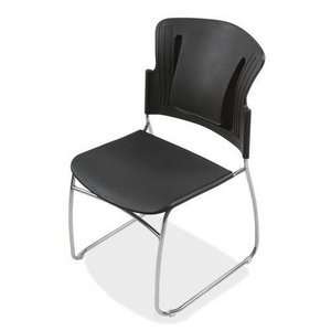  Stack Chairs,Stacks 12 High,19 1/2x19x33 1/4,4/CT,Black 