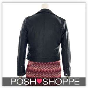 Womens Plus Size Clothing Leather Biker Jacket Cropped Sexy Size 16/18 