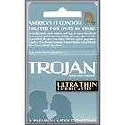 trojan ultra thin lubricated condoms 3 pack 
