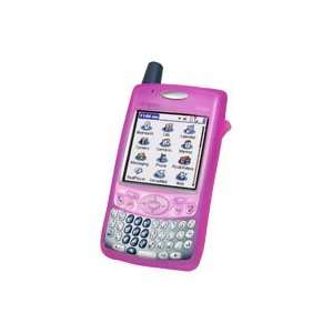   Rubber Jelly Skin Case Hot Pink For Palm Treo 700w 