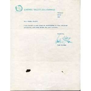  HANK KETCHAM handsigned letter 1956 DENNIS THE MENACE 