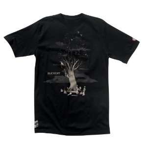  Element Treevenge   Mens T Shirt   Black Sports 