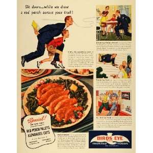   Foods Fish Red Perch Fillet Dinner Father Son Mother   Original Print