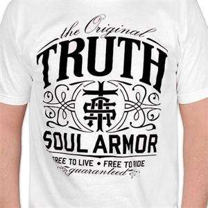  Truth Soul Armor Beginnings T Shirt   Medium/White 