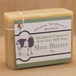    Handmade 100% Raw Goat Milk Shea Butter Soap (4oz./Bar): Beauty