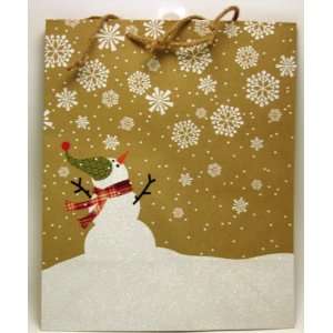   Christmas XGB9767 Large Snowman in Snow Gift Bag 