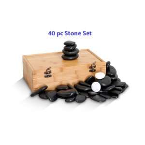     40pc Hand Selected Basalt Massage Stones: Health & Personal Care