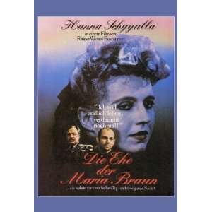  Marriage of Maria Braun (1980) 27 x 40 Movie Poster Style 