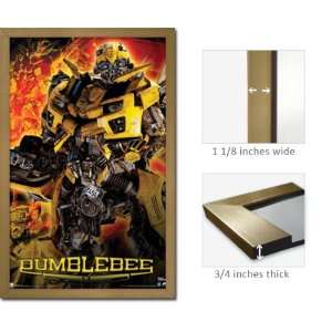  Gold Framed Transformers 3 Bumblebee Poster Autobots 1251 