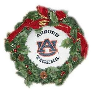 : Auburn Tigers 22 Holiday Christmas Wreath   NCAA College Athletics 