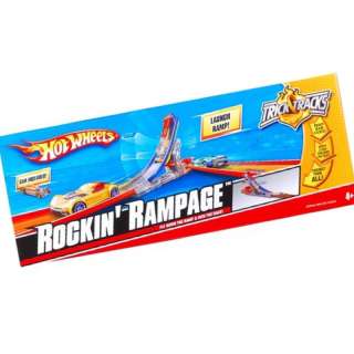 FREE SHIPPING Hot Wheels Trick Tracks Rockin Rampage Ramp Track + Car 