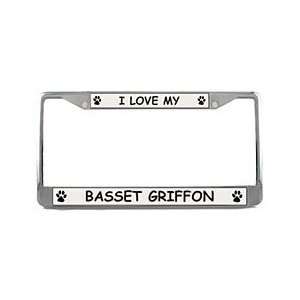  Basset Griffon Vendeen License Plate Frame Sports 
