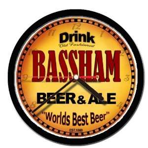  BASSHAM beer and ale cerveza wall clock: Everything Else