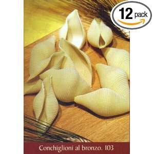 Mangia Italian Pasta Conchiglioni Traf. Br., 17.6 Ounce Bags (Pack of 