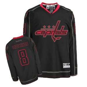   Washington Capitals Jersey #8 Ovechkin Black Ice Hockey Jersey Size 52