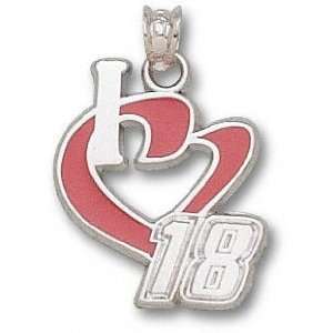  Bobby Labonte #18 Solid Sterling Silver I Heart 18 3/4 