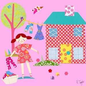  Little Houses   Green Roof Canvas Reproduction Baby