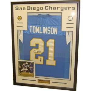  LaDainian Tomlinson Autographed Jersey   Framed Auth 