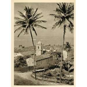  1937 Convento Sao Francisco Olinda Brazil Photogravure 