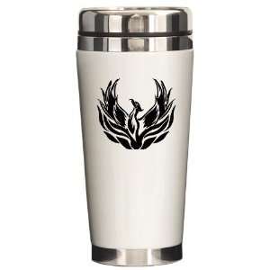  Phoenix Birds Ceramic Travel Mug by 