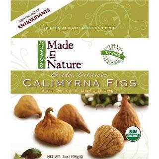 Made In Nature Organic Calimyrna Figs, Sun Dried and Unsulfured, 7 
