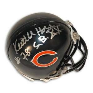 Autographed Keith Van Horn Chicago Bears Mini Helmet Inscribed SB XX 