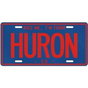   FROM HURON  SOUTH DAKOTALICENSE PLATE SIGN USA CITY