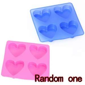  Silicone Heart Shape Chocolate Jelly Candy Mold Tray 