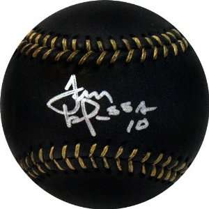  Tony Larussa Autographed Black Leather Baseball Sports 