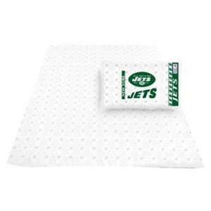 New York Jets Sheet Set   Twin Bed: Sports & Outdoors