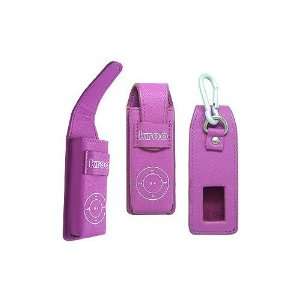  Kroo Laguna Apple iPod Shuffle Leather Case   Purple 