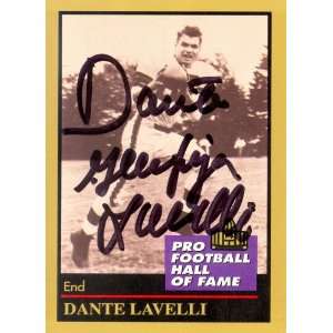  Dante Lavelli Autographed 1991 Enor Card (JSA) Sports 