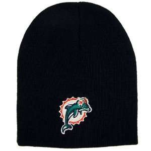   MIAMI DOLPHINS EMBROIDERED TEAM LOGO BEANIE CAP HAT: Sports & Outdoors