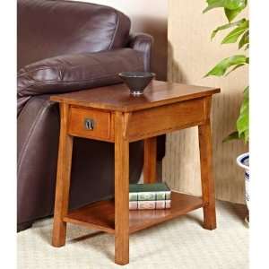  Favorite Finds Mission Chairside Table   Russet