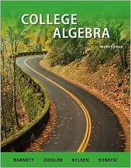College Algebra, (0077350162), Raymond Barnett, Textbooks   Barnes 