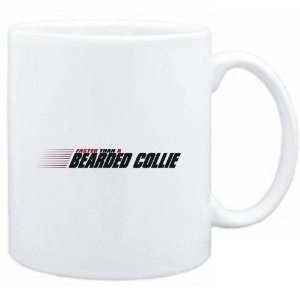   : Mug White  FASTER THAN A Bearded Collie  Dogs: Sports & Outdoors