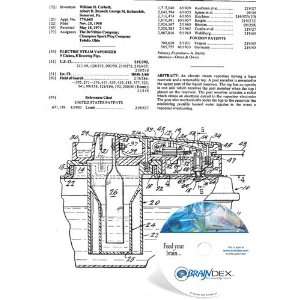    NEW Patent CD for ELECTRIC STEAM VAPORIZER 
