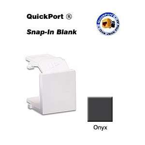  Leviton AC084 BEB Acenti QuickPort Snap In Blanks   Onyx 