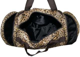 New Leopard Print Large Travel Duffel Gym Bag #B07  